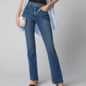 GRLFRND Sunny Forever Country High-Rise Straight-Leg Jeans Size 25